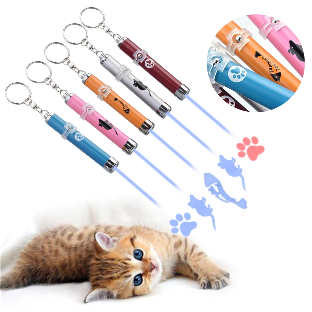 Интерактивная игрушка с яркими анимации Мышь тень светодиодный лазерный кошка