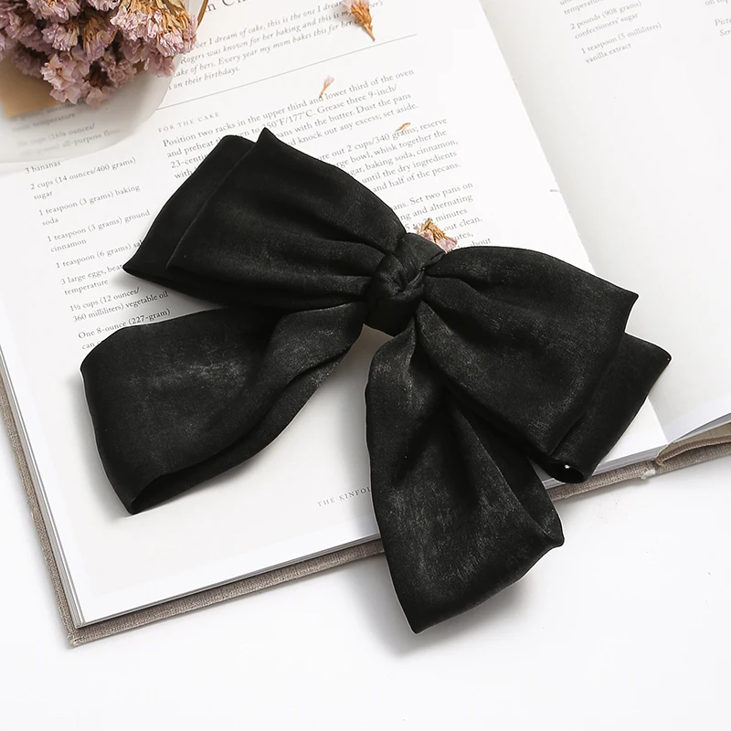 

Woman Contracted Big Bowknot Hairpin Cloth Art Fair Maiden Holds Hairpin Girls Sweet Hair Accessories