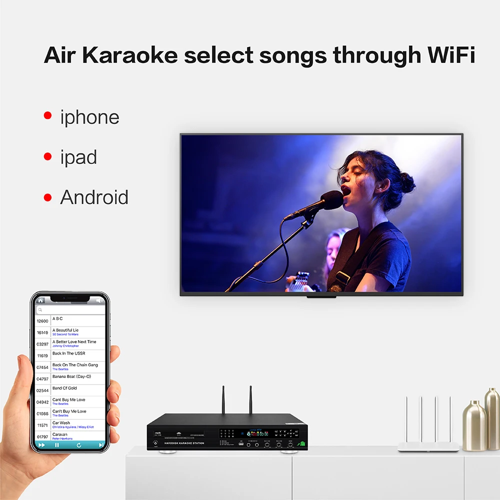 8832 (#1) Android Home KTV DVD Jukebox караоке машина HD система с песнями облако встроенный