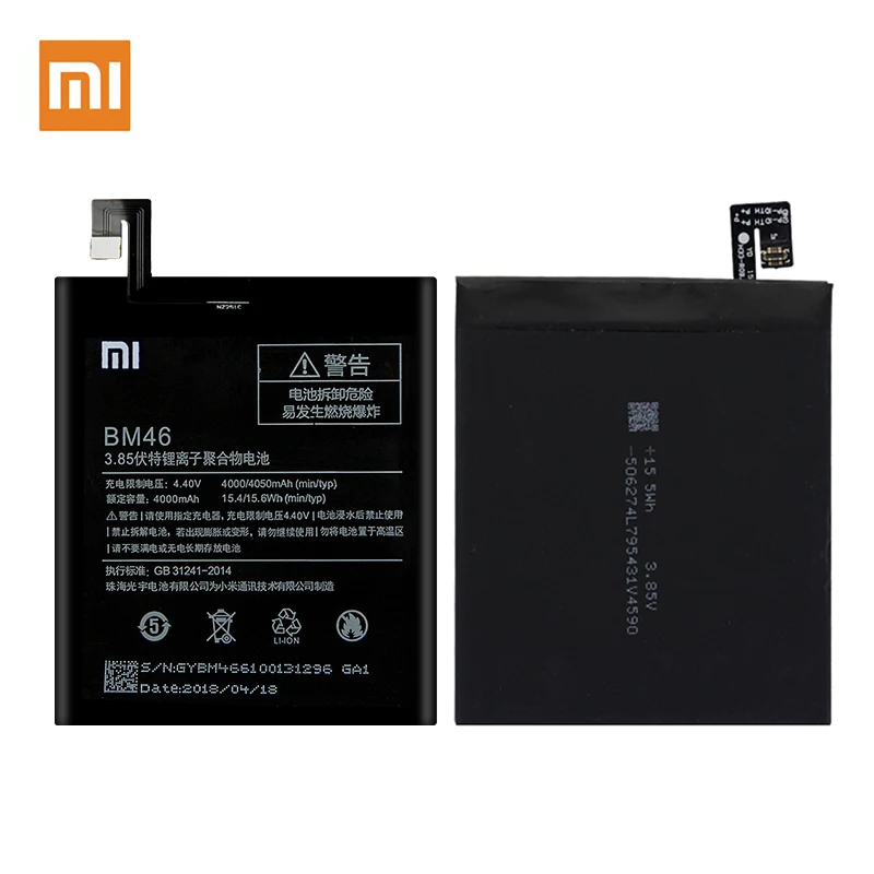 

20pcs Original Wholesale BM46 Battery For Xiaomi Redmi Note 3 Mi note3 Pro/Prime Batteria 4000mAh Best Quality Supply