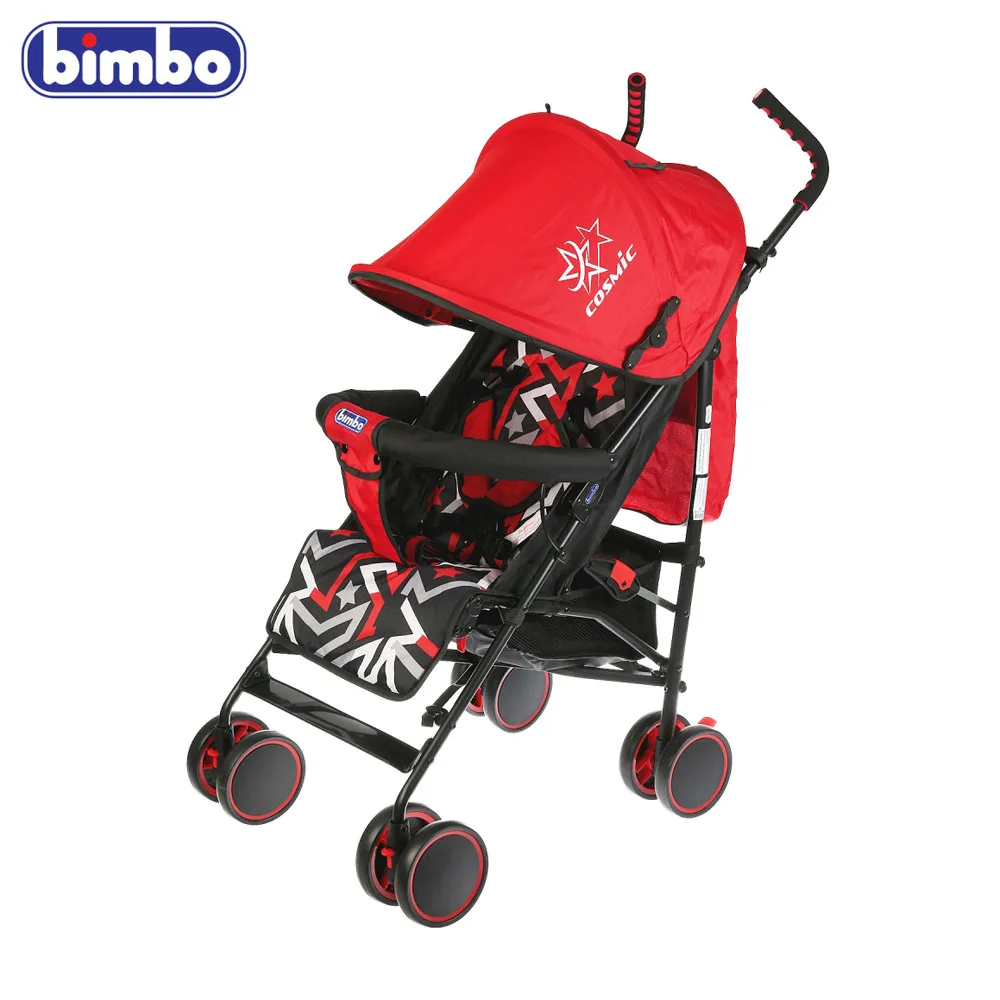 Коляска-трость BIMBO колеса 8*5 5 глубокое канапе точечный ремень цвет салатовый