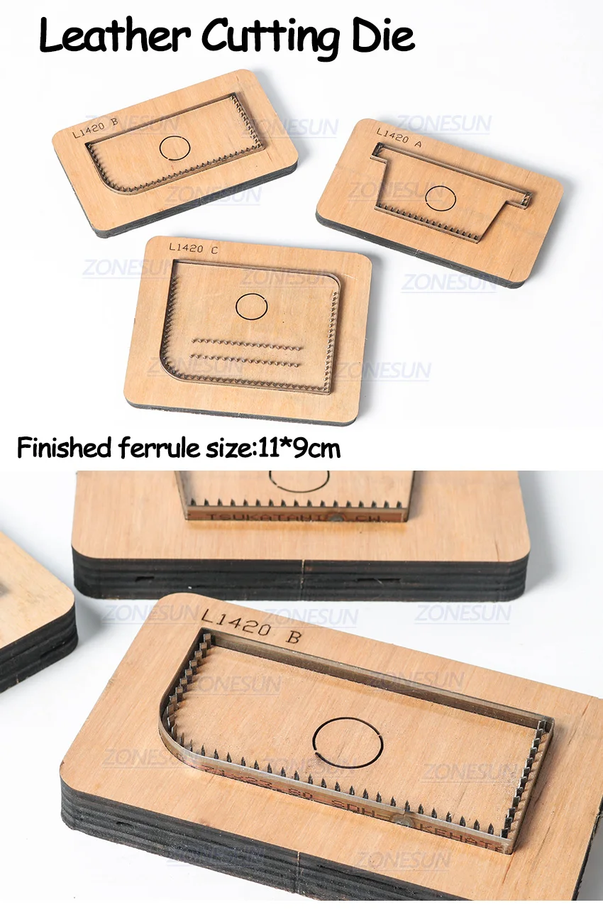 ZONESUN Credit Card holder coin purse Customized leather cutting die handicraft tool punch cutter mold DIY paper wallet cut die