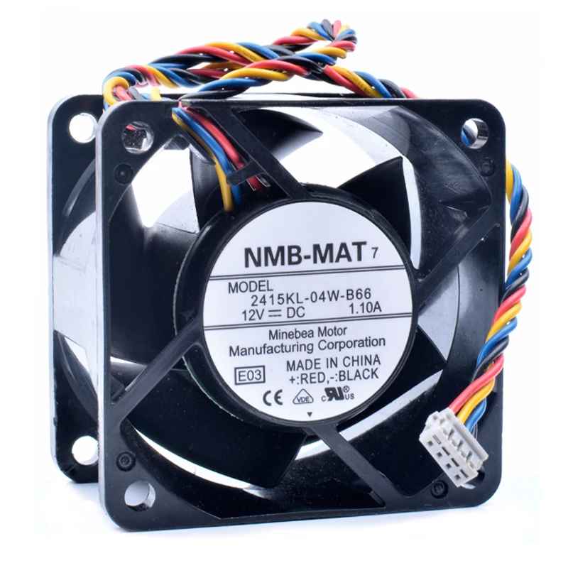 Оригинальный 2415KL-04W-B66 6 см 6038 дюйма 60x60x38 мм 12 В 1.10A охлаждающий вентилятор для