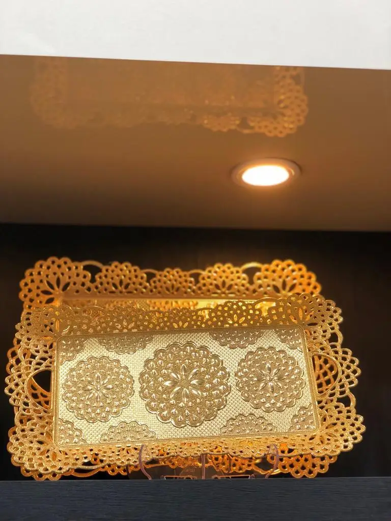 Аутентичный турецкий кофе чай замак сервировочный поднос медный кружевной узор