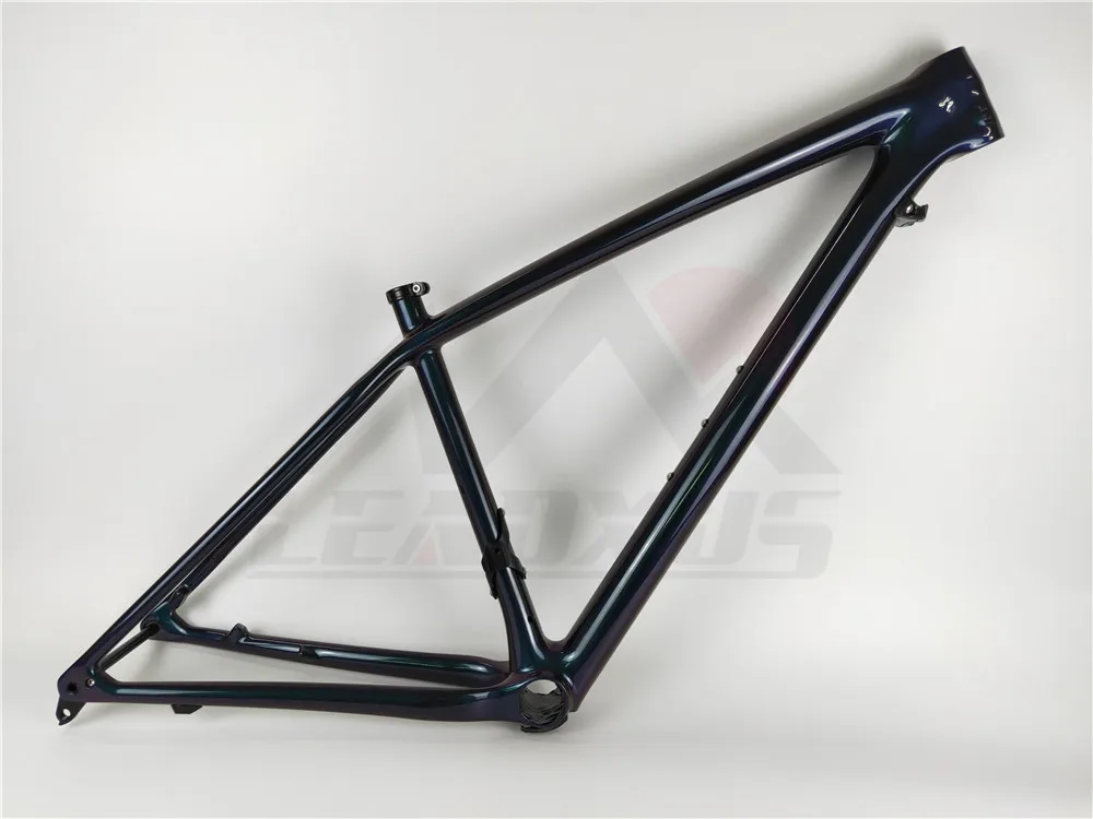 LEADXUS CLA350 только 850 г Хамелеон 27,5/650B 29 MTB рама T1000 карбоновая рама для горного велосипеда+ зажим+ гарнитура+ через ось - Цвет: 27.5er M No Logo