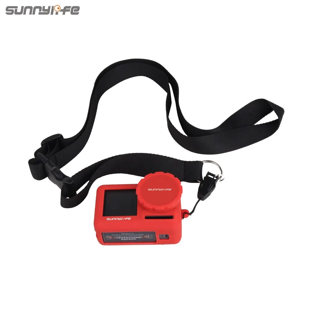 Sunnylife Спортивная камера силиконовый чехол для объектива ремень ремешок для DJI OSMO защитный аксессуар