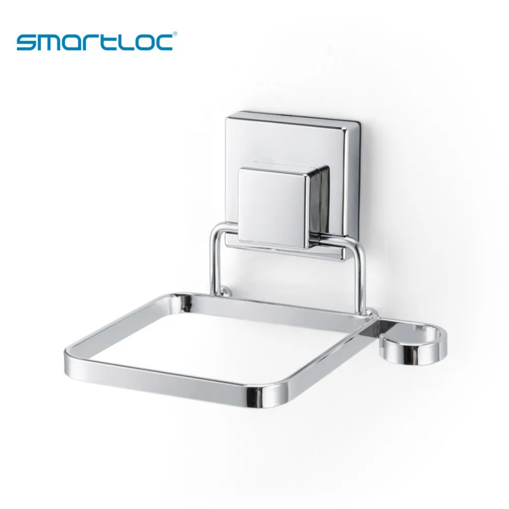 smartloc Wall Mounted Hair dryer Holder Bathroom Organizer Bedroom drier Blower Rack Shelf Container Strong Suction Home | Обустройство