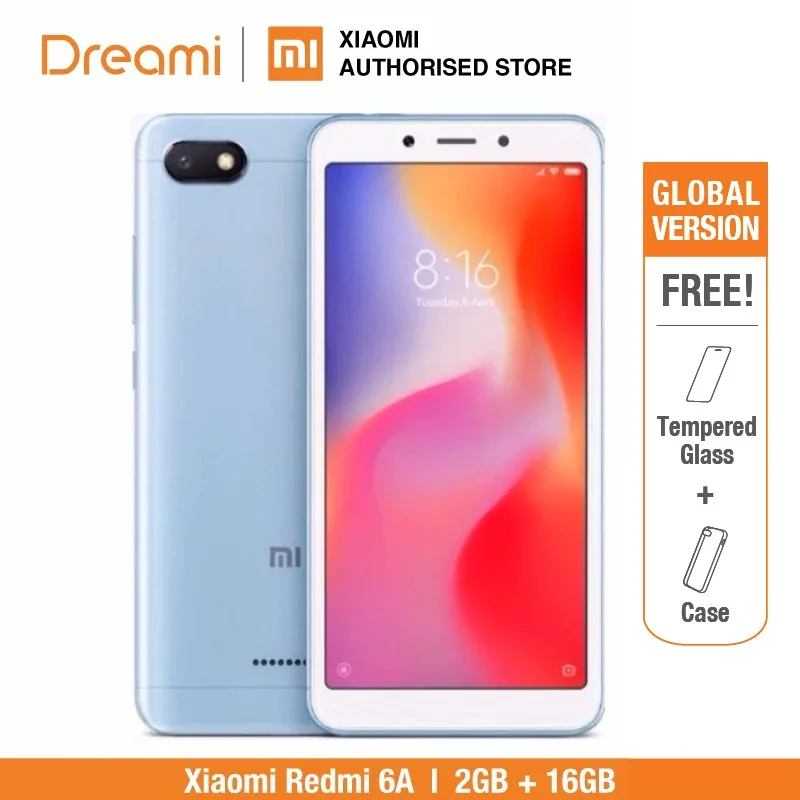 Global Version Xiaomi Redmi 6A 16GB ROM 2GB RAM (Brand New and Sealed) redmi6a 16gb | Мобильные телефоны и аксессуары