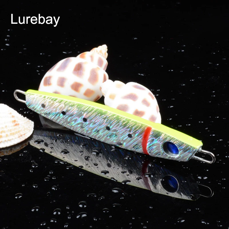 Lurebay искусственный отсадки рыболовные приманки металла тонущий море троллинг 100
