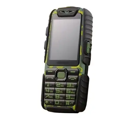В течение 24 часов Guophone A6 прочный внешний аккумулятор телефон TFT громкий динамик фонарик Dual SIM для пожилых открытый мобильный телефон - Цвет: camo green