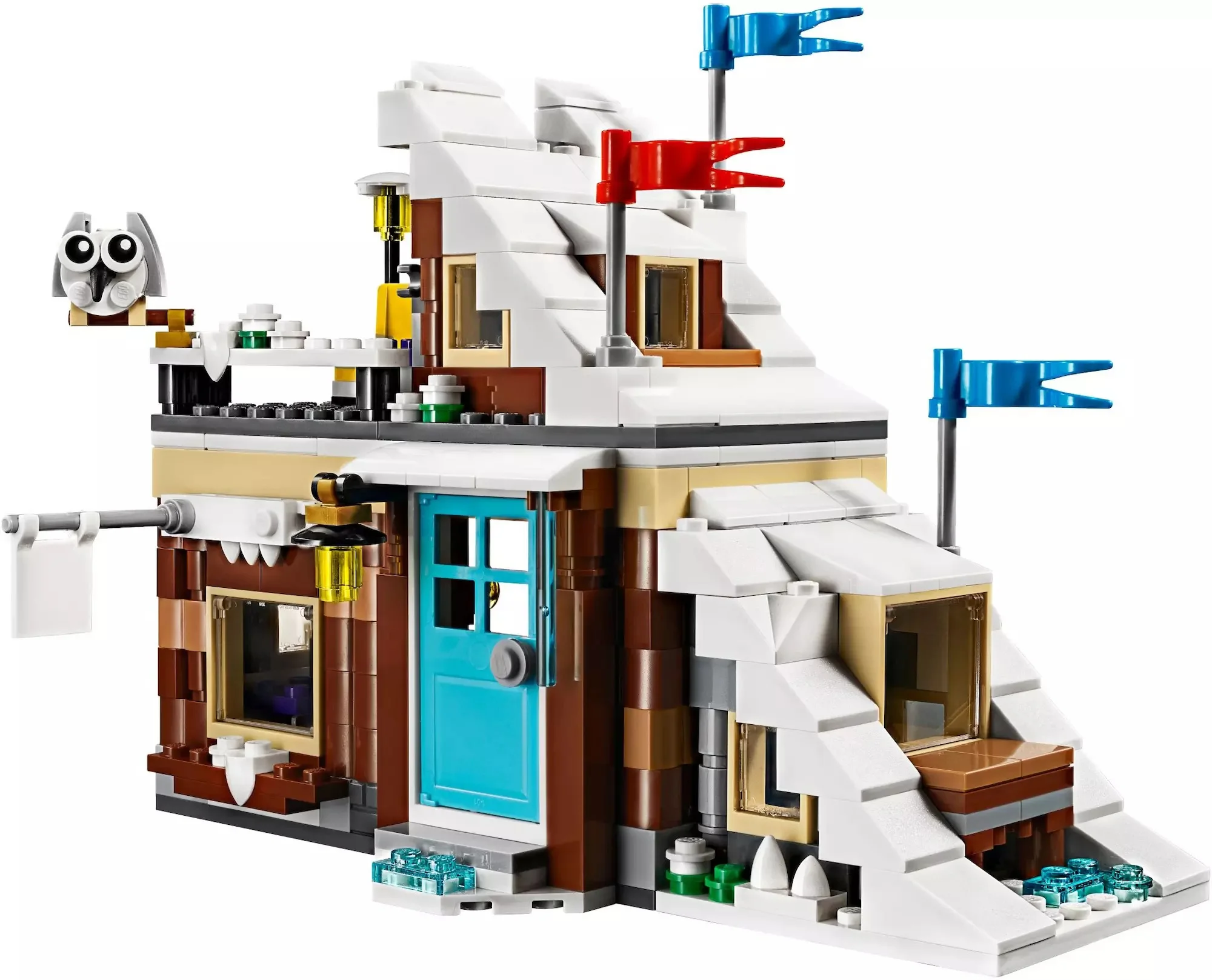 Legoings 3 в 1 модульный зимний комплект для отпуска модель строительных блоков 31080