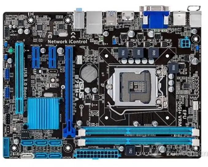 LGA1155 для ASUS 1155 оригинальная б/у настольная B75 материнская плата DDR3 USB3.0
