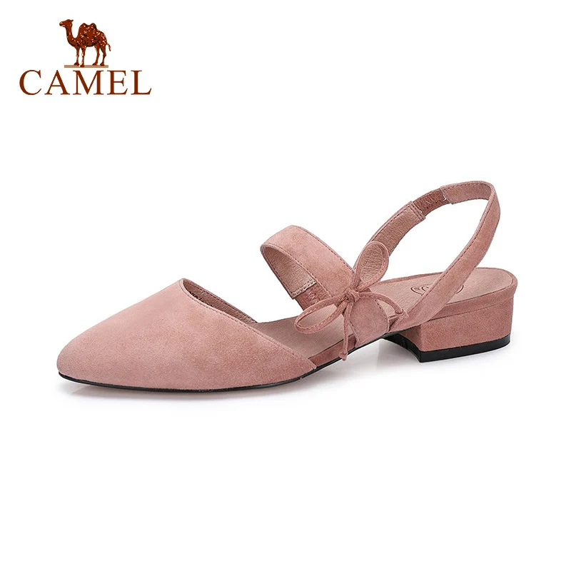 CAMEL/женские весенние новые тонкие туфли на низком каблуке для женщин элегантные