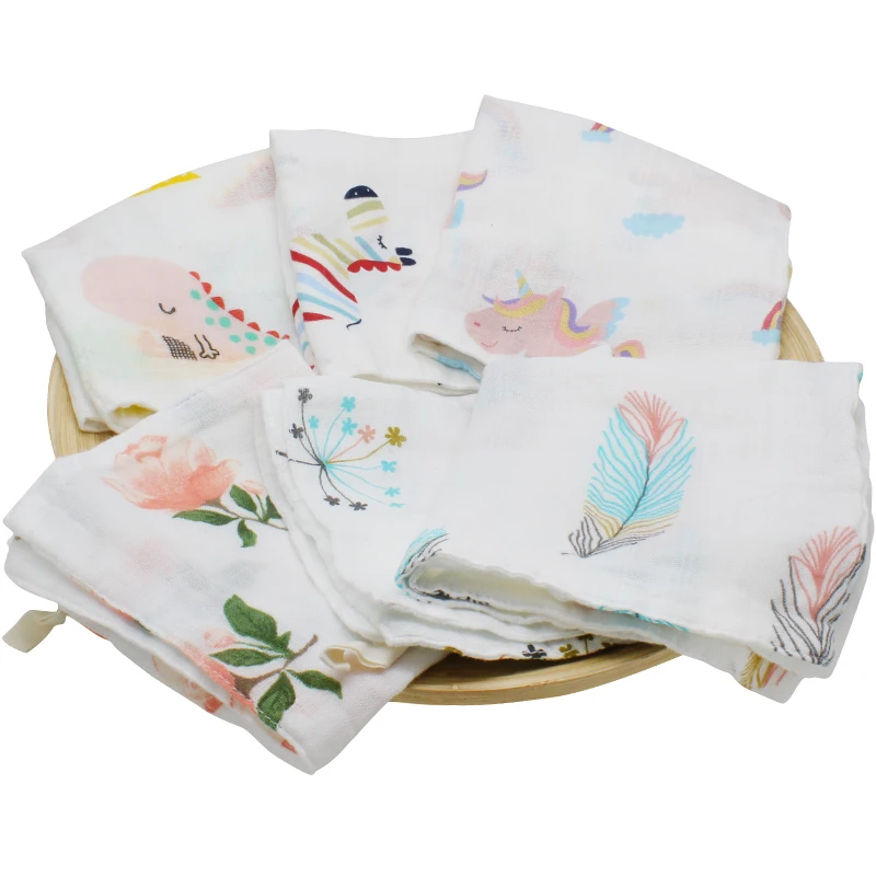 5 шт./комплект детское полотенце из бамбука 27 х27 см|baby bath towel|baby towelchildren towel |