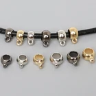 150 шт.лот зажим для ожерелья соединитель круглые бусины Подвески бусины с большим отверстием аксессуары для ювелирных изделий CCB зажим для подвесок и застежки для подвесок