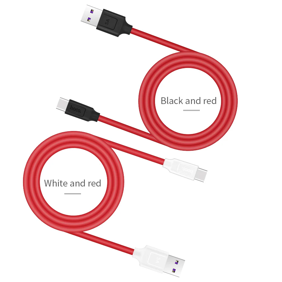 HOCO USB 5A type-C кабель для huawei P20 Pro lite mate 9 10 Pro P10 Plus lite V10 USB 3,1 type-C суперзарядный кабель