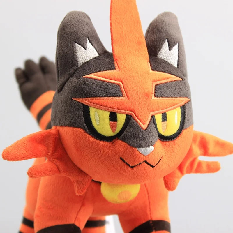 Серия Pokemon Litten evolve Torracat плюшевые игрушки куклы мягкие животные Мультяшные мягкие игрушки для детей 22*30 см от AliExpress WW