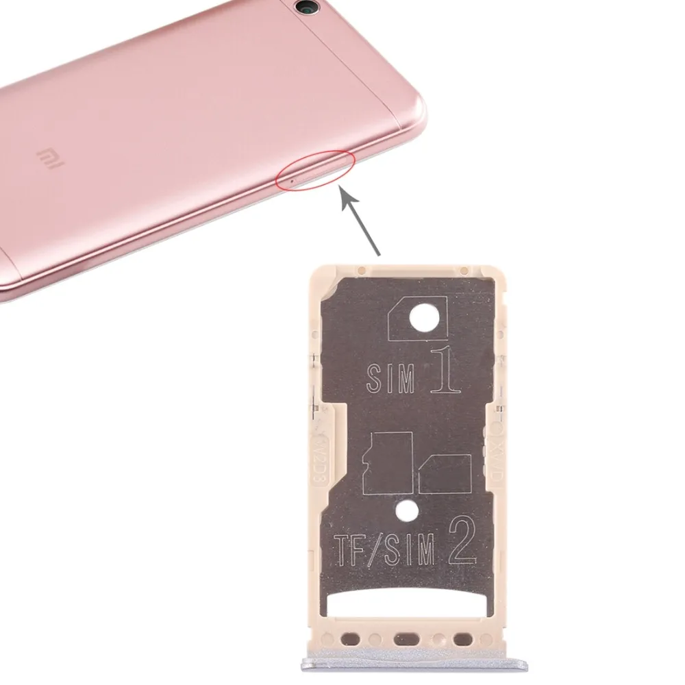 2 sim-карты лоток/лоток для карт памяти Micro SD для Xiaomi Redmi 5A