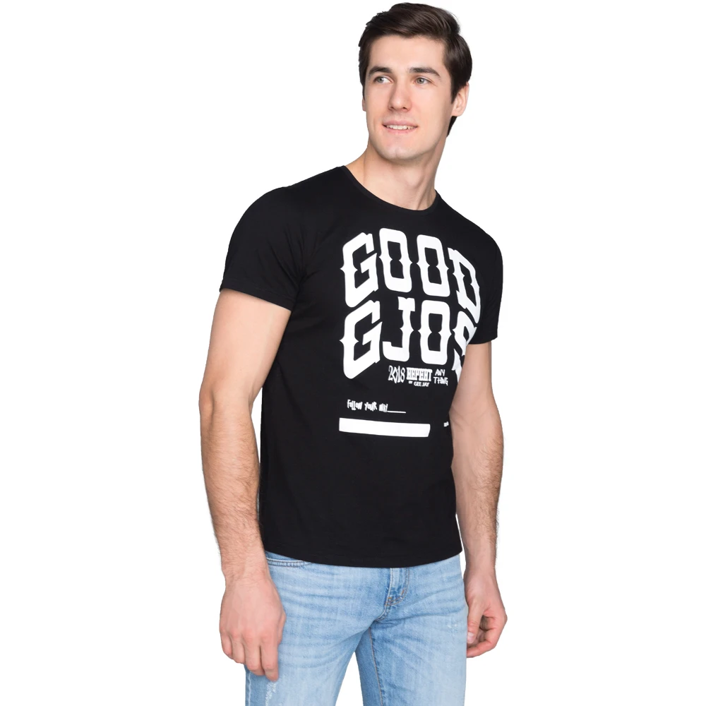 Футболка Gloria Jeans мужская с контрастным принтом BKT000788|t shirt|t shirts for menclothes men |