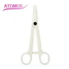 5 шт., профессиональные строительные щипцы ATOMUS для тела, уха, губ, пупка или носа, пинцет для пирсинга языка, инструмент, Круглый Открытый зажим