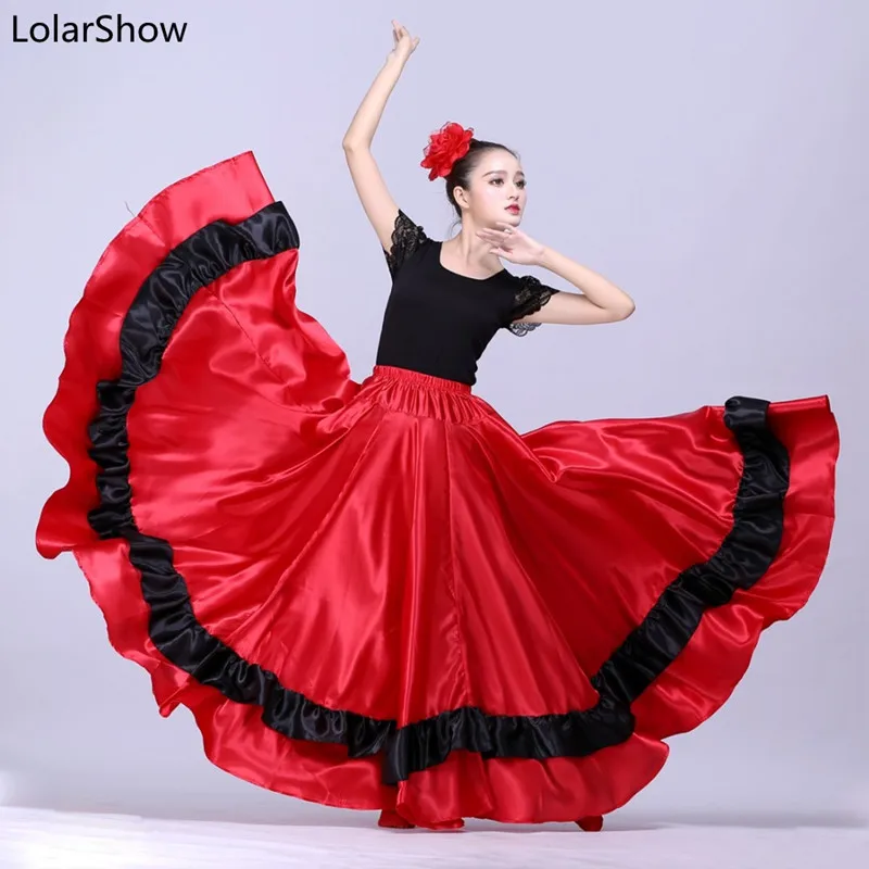 Женская юбка для Фламенго танца живота испанского фламенко женщин | Тематическая