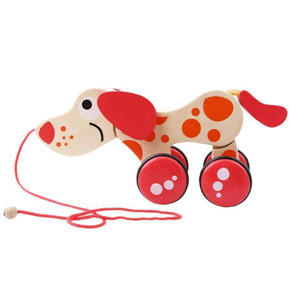Милые Нетоксичные Деревянные Push & Pull Игрушка Ходить Крокодил Для Детей Дети