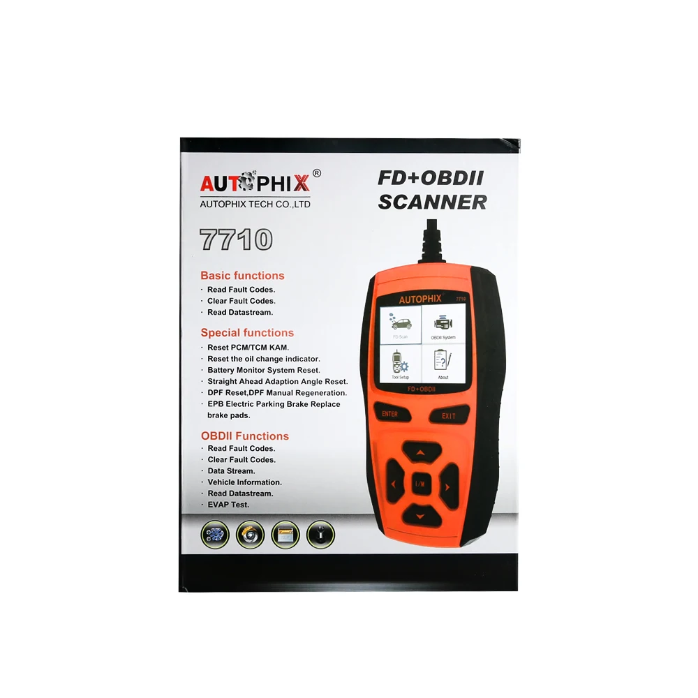 AUTOPHIX 7710 профессиональный диагностический сканер obd-ii для Ford поддерживающий многоязычный