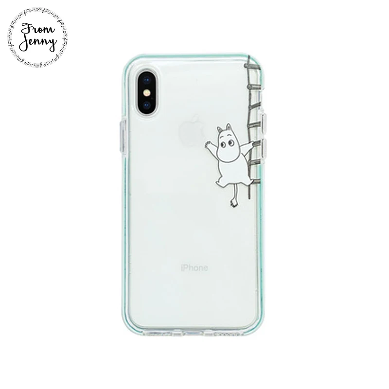 От Jenny простой и милый мультфильм животных для iPhone x xr xs max 6 6s 7 8 Plus прозрачный
