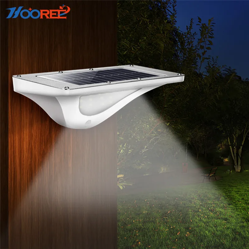 

HOOREE 16 LED Solar Light Outdoor Garden Light Waterproof IP65 Wall Lighting for Garage Motion Sensor Sunlight Led Solar Lamp