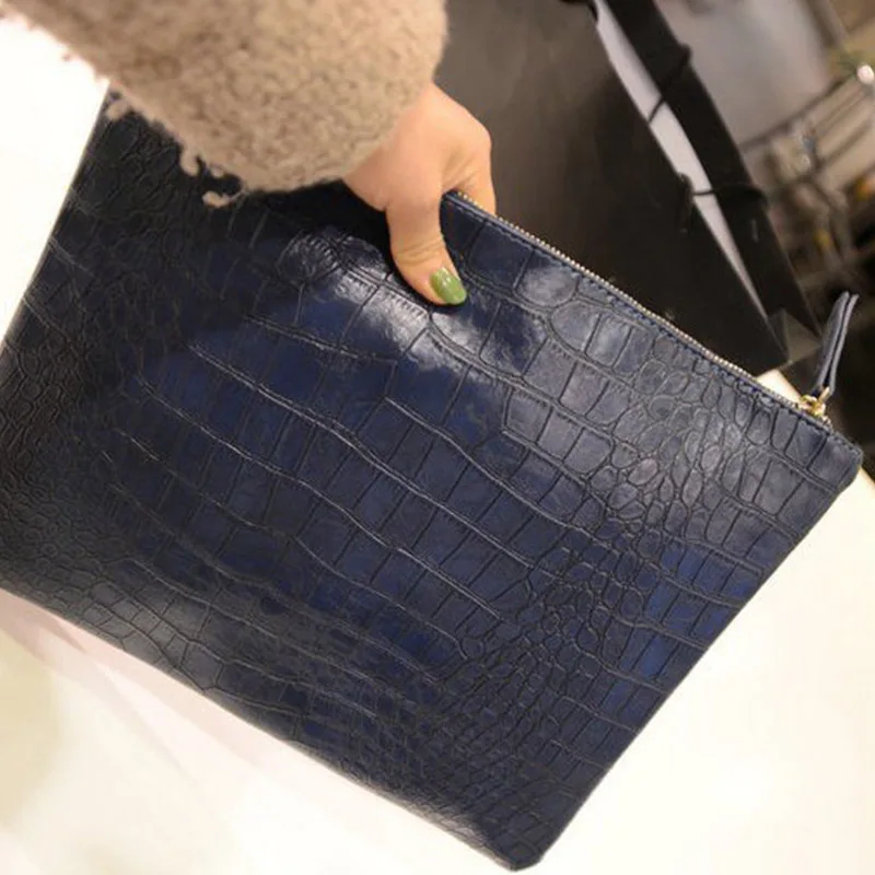 Сумка-клатч из искусственной кожи крокодила для женщин сумка нового дизайна с