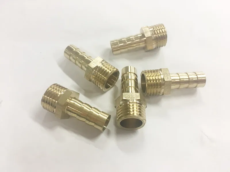 Лот 10 шлангов I/D 8 мм x 1/4 &quotBSP штыревая резьба Латунная муфта сращиватель