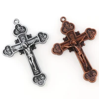 2 colors jesus crucifix christian jewelry crosses charms saint benedict crucifix pattern pendants for pendants necklace