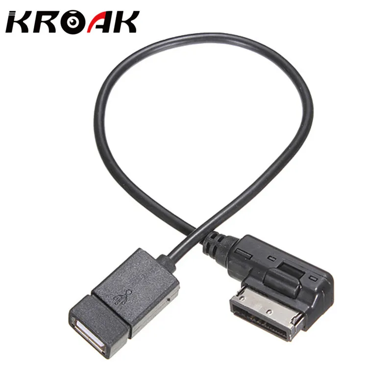 KROAK AUX медиа интерфейс USB Женский аудио кабель-адаптер AMI для Mercedes Benz