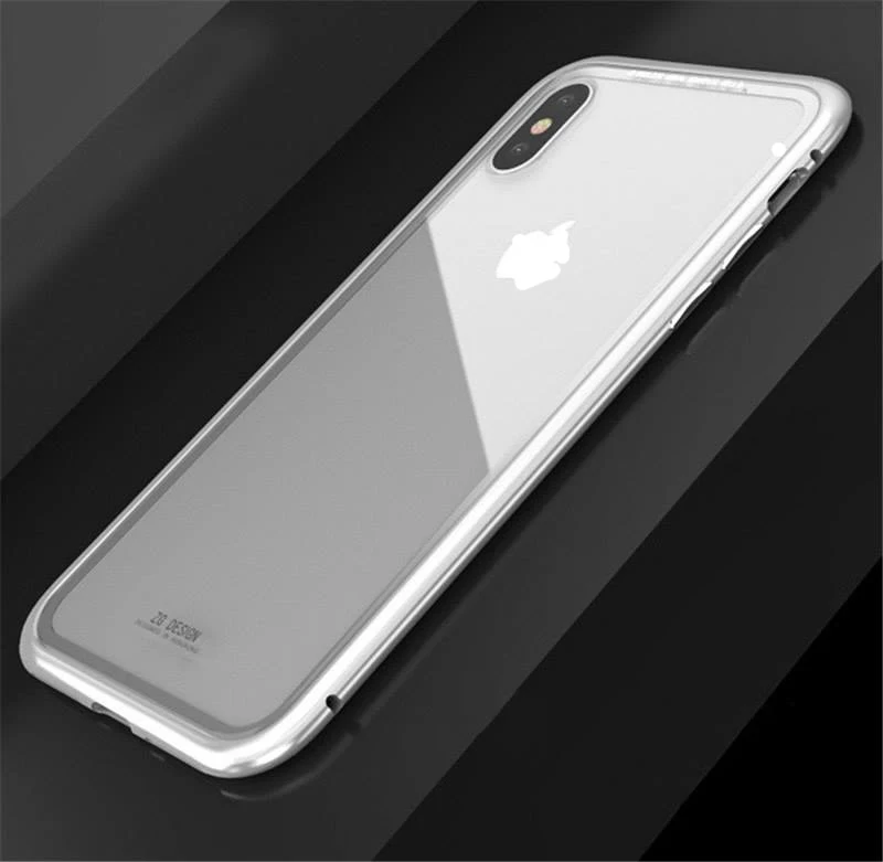 Чехол для iPhone 7 8 Plus высокое качество Магнето Магнитная Адсорбция металлический