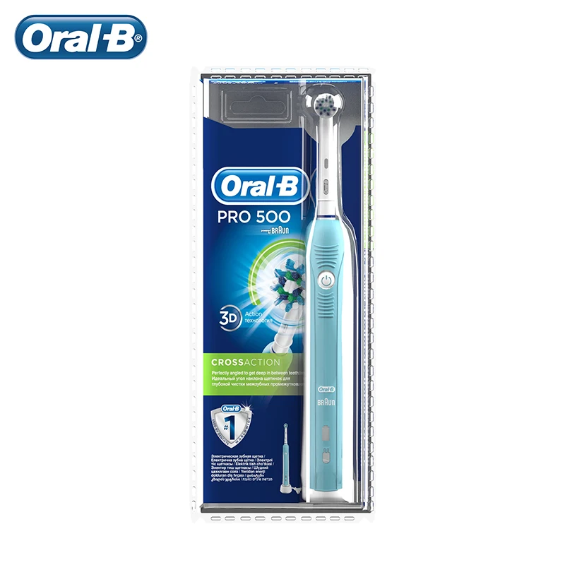 Oral b электрическая аккумуляторная зубная щетка oral b pro 500 crossaction ингалятор для спиривы саратов