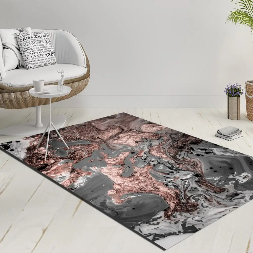 

Else Nordec черно-белый ikat скандинавский геометрический 3d принт Противоскользящий килим моющийся декоративный килим Площадь Ковер богемный ковер