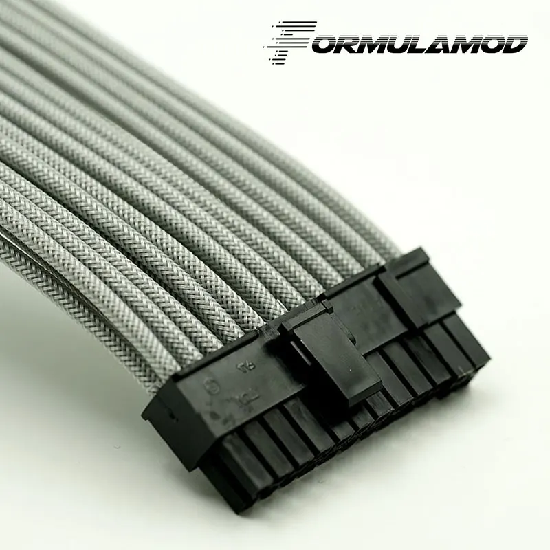 FormulaMod Fm ATX24P B ATX 24Pin материнская плата силовые удлинители 18AWG многоцветные