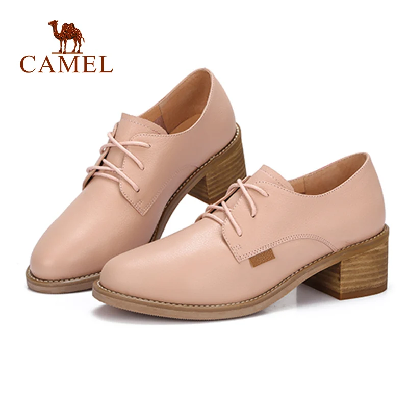 CAMEL/сезон весна Новинка модные розовые повседневные женские тонкие туфли
