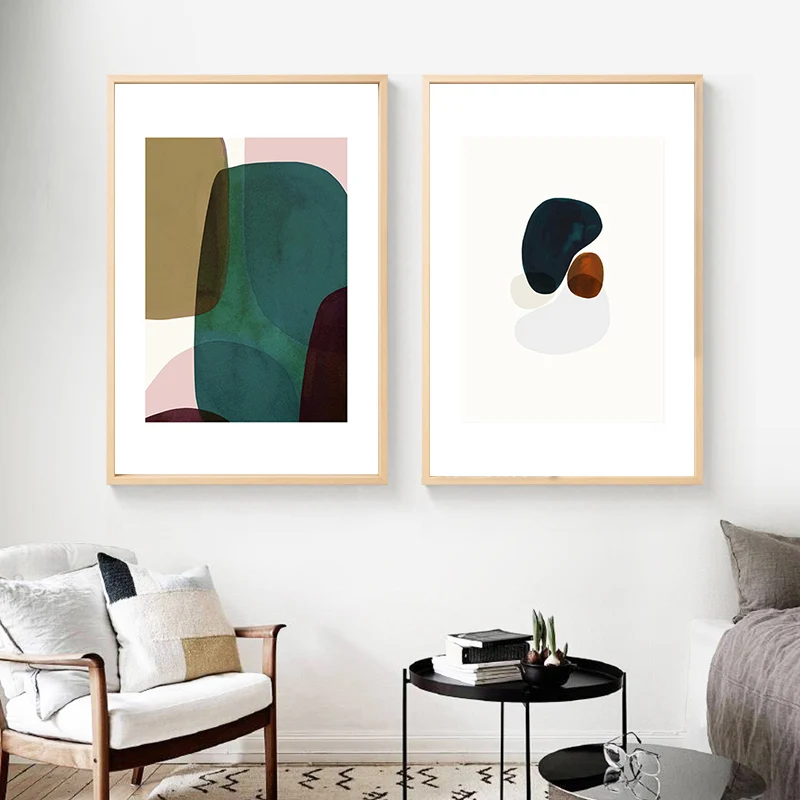 SD LINLEEHON Nordic Color Wall Art Canvas Poster and Print Painting Abstract Decorative Picture for Living Room HomeDecor | Дом и сад