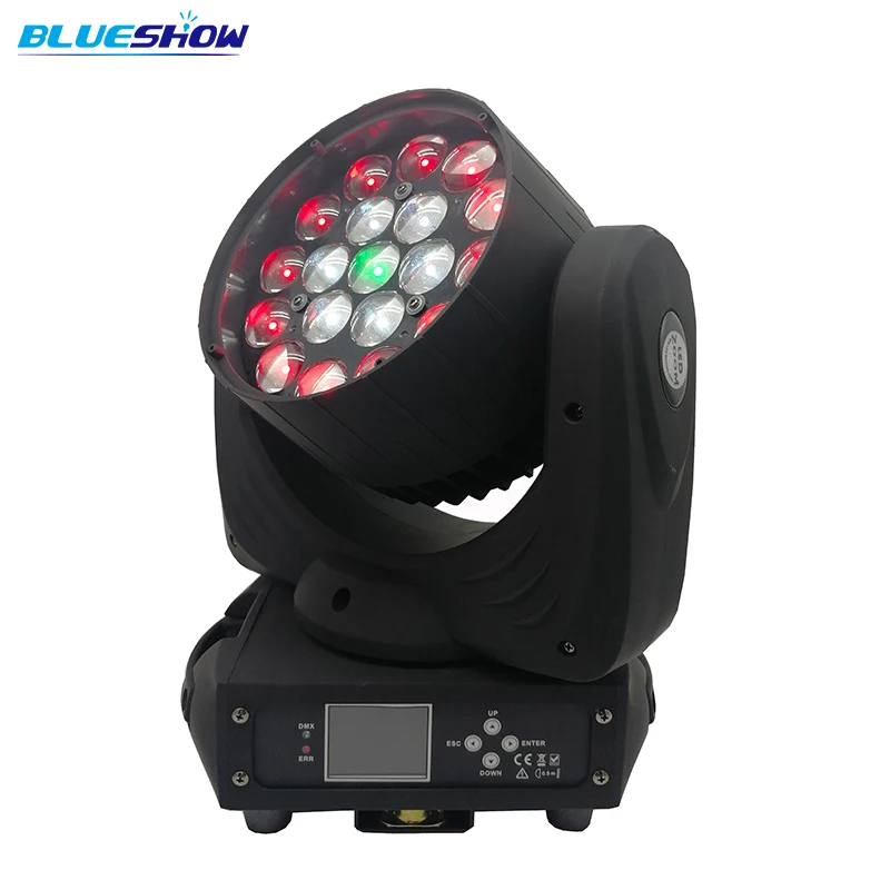 Нет налога на заказ по воздуху 2 шт./лот 19x12 Вт RGBW 4в1 Масштабирование LED Moving Head Wash Light