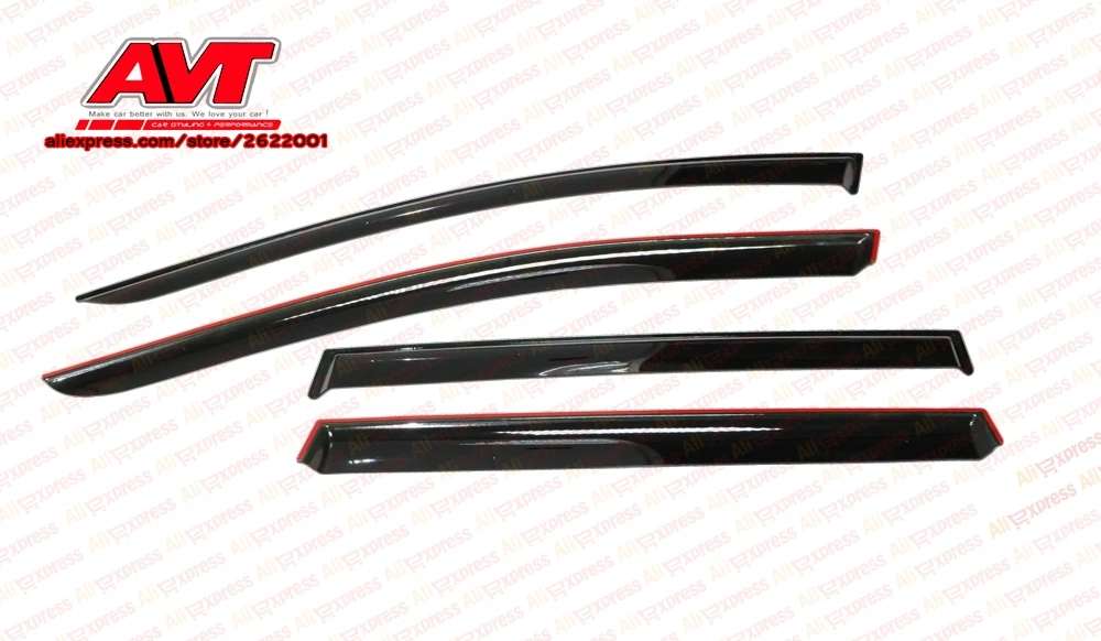 Deflectors case for Peugeot 307 wagon 2001-2011 1set4pcs styling window deflector guard auto vent visor rain guards cover | Автомобили и