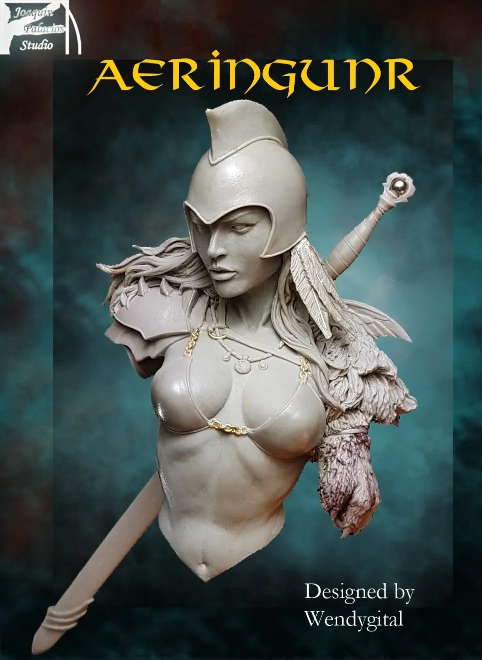 [Loong Way Miniatures] Joapala Studio Aeringunr Бюст Смола миниатюрная | Игрушки и хобби