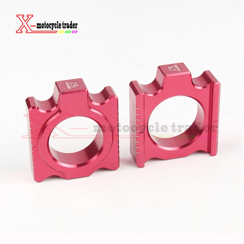 

CNC алюминиевая задняя цепь регулировочный мост блоки для CR125/250R CRF250R/250X 450R/450X Байк мотокросса