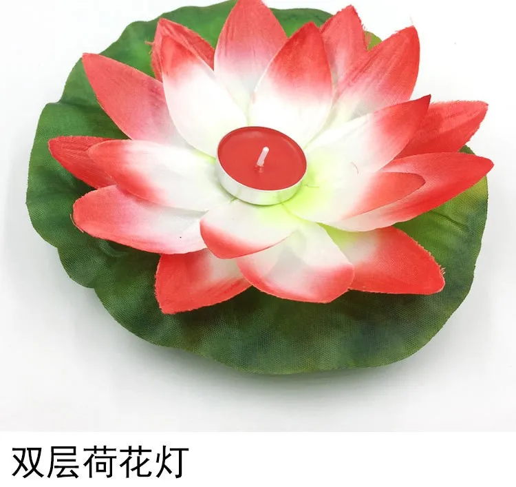 100pcs/lot Valentine Candles Lanterns Wedding Wishing Water Flower Floating Lantern Lotus Lamp | Дом и сад