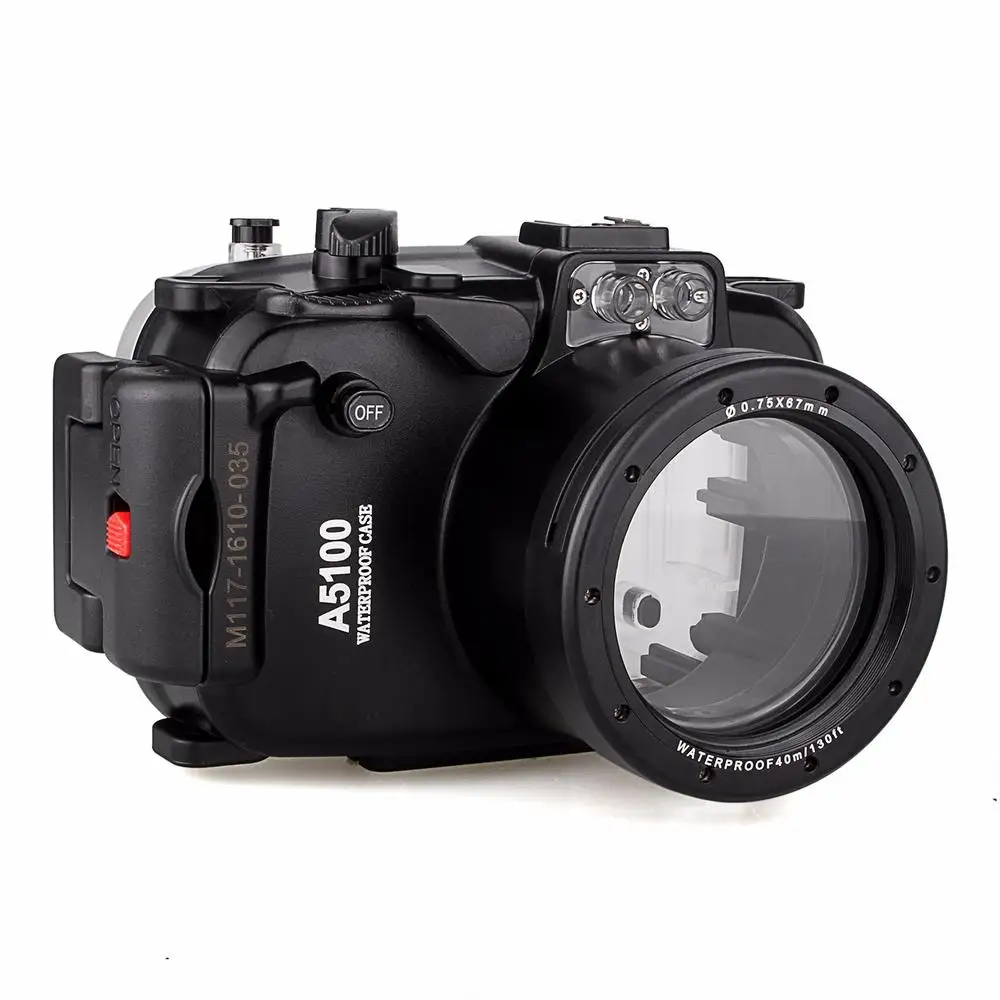 Meikon 40 м/130 футов водонепроницаемый корпус камеры чехол для Sony A5100 16-50 мм сумка