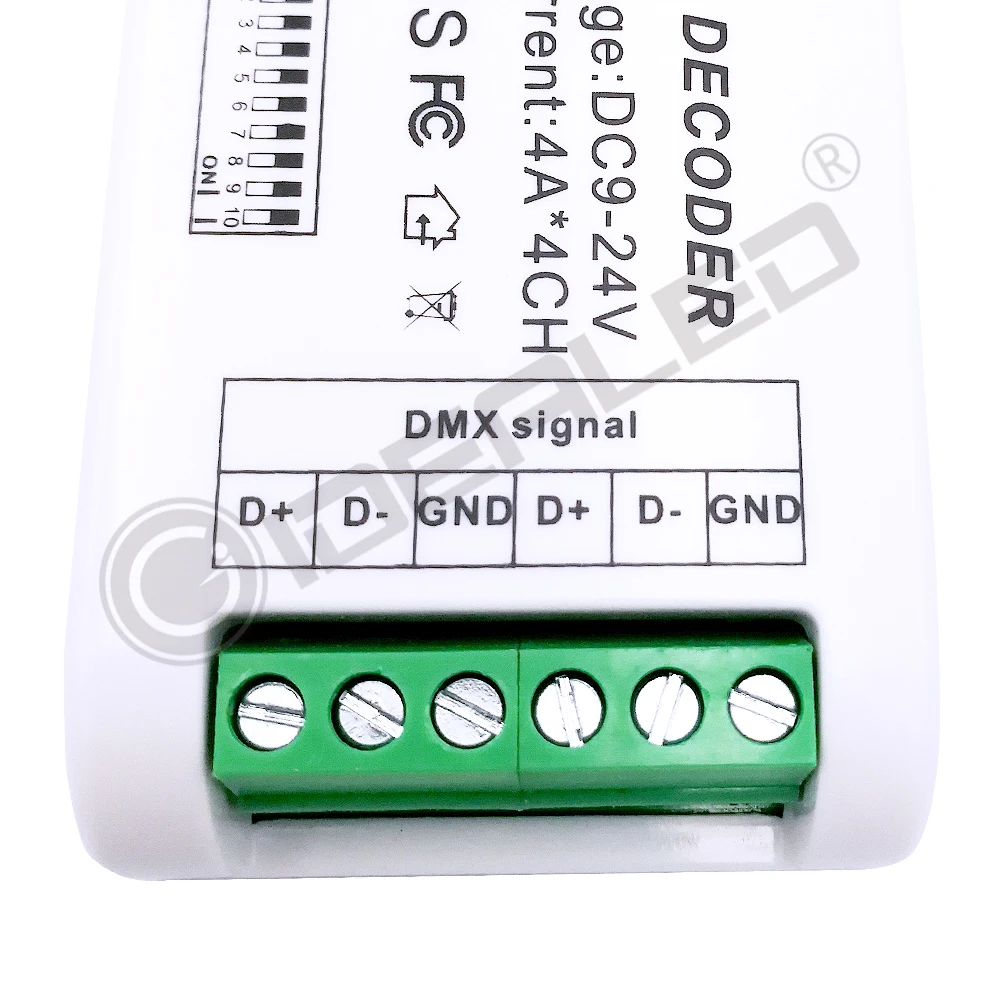 Мини 3 канальный декодер DMX RGB 4 DMX512 светодиодный диммер для управления