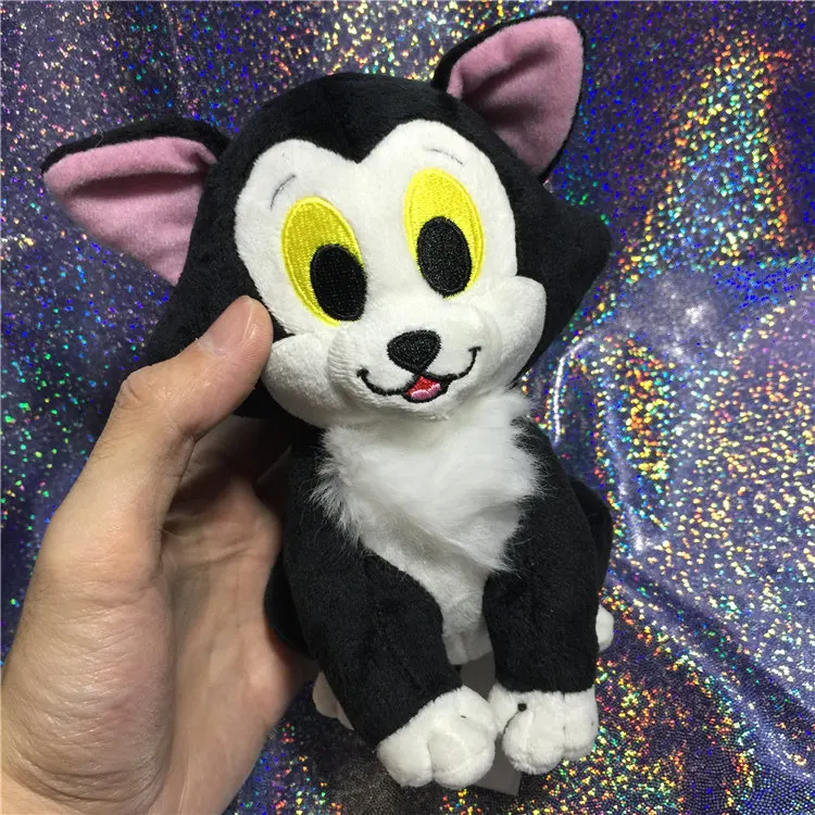 Figaro Кот плюшевый чучело черная кошка игрушка 7"