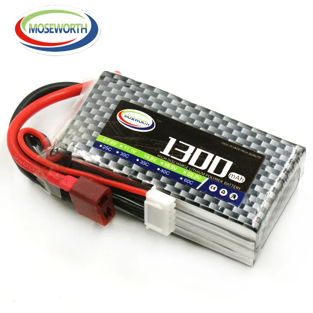 

4S 14,8 V 1300 мА/ч, 40C Lipo Батарея для Ду вертолётом и беспилотный Мультикоптер самолета Модель дистанционного Управление игрушки литий Батарея