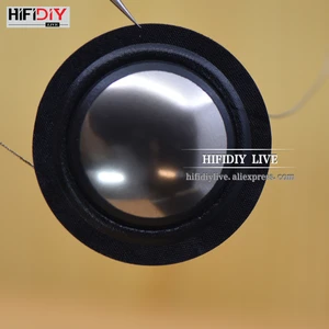 Высокочастотные динамики HIFIDIY LIVE, 1 дюйм, 25,4 мм, 25,5 мм, композитная серебристая металлическая мембрана, запасные части для ремонта высокочастотных динамиков