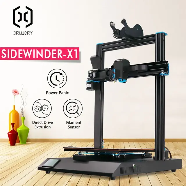 2019 артиллерия Sidewinder X1 все в одном модель Ультра тихий шаговый Драйвер 300*300*400 мм